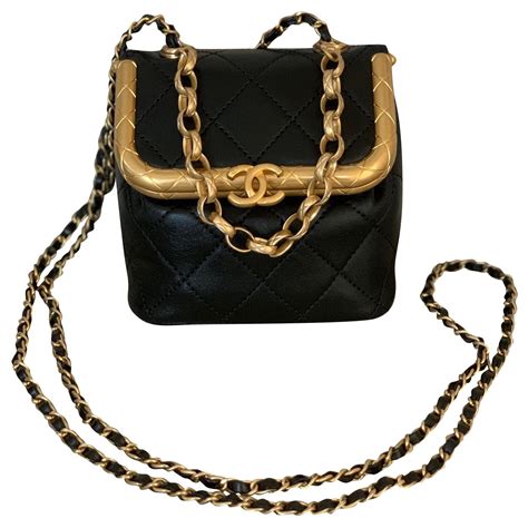 chanel small black plastic lock|chanel leather bag hardware.